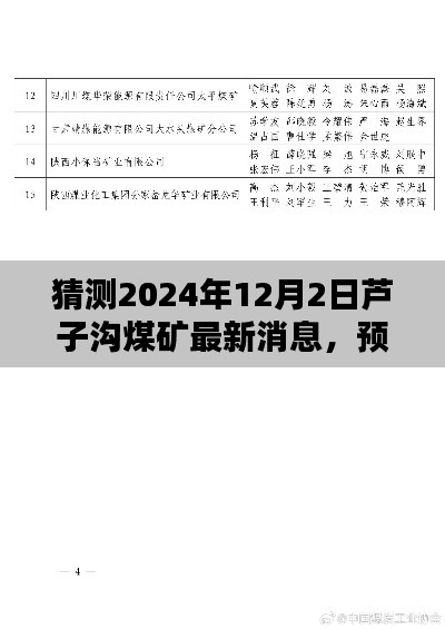 芦子沟煤矿未来展望，揭秘2024年最新动态与未来发展趋势