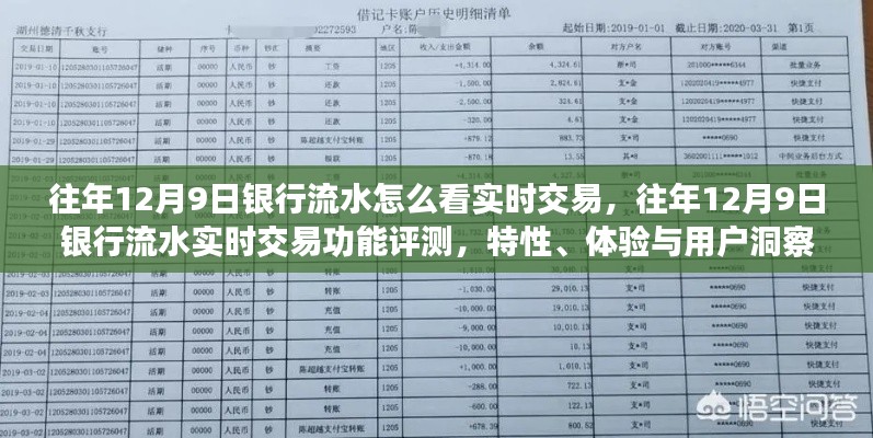 往年12月9日银行流水实时交易功能详解，特性、体验与用户洞察评测报告揭秘交易细节与用户体验优势