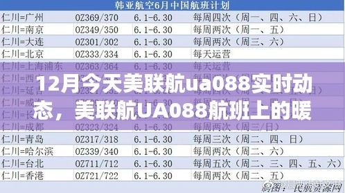 美联航UA088航班上的暖心相遇与温情瞬间——12月实时动态分享