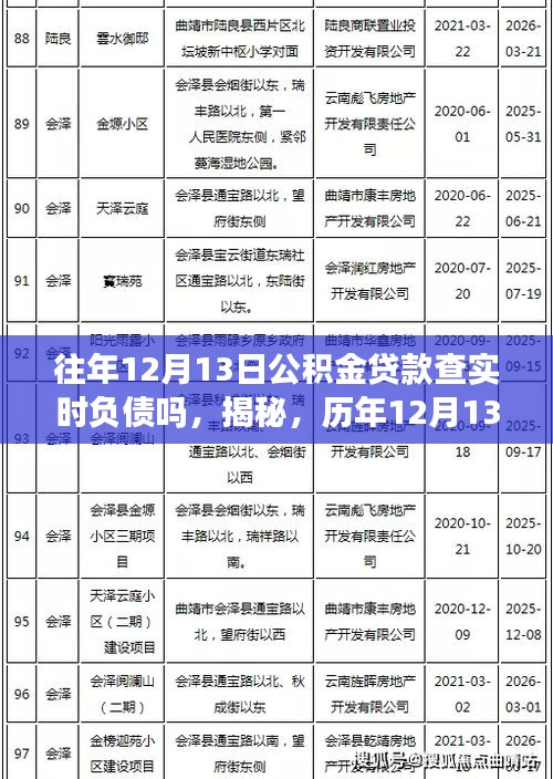 揭秘历年公积金贷款实时查询新功能，负债透明化，科技引领新纪元