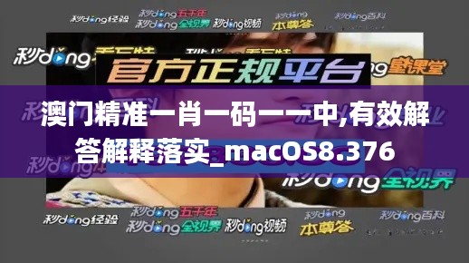 澳门精准一肖一码一一中,有效解答解释落实_macOS8.376