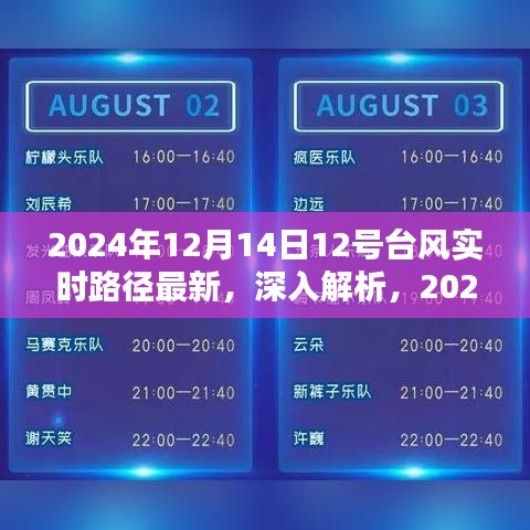 2024年12月14日12号台风实时路径解析与最新测评介绍