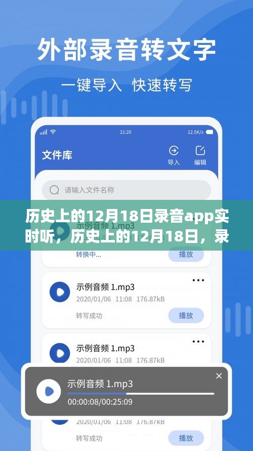 历史上的12月18日，录音app引领心灵之旅，探寻自然美景与内心宁静