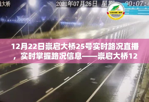 崇启大桥实时路况直播，掌握路况信息全攻略