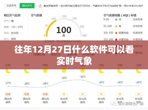 往年12月27日实时气象软件推荐，天气预报查看指南