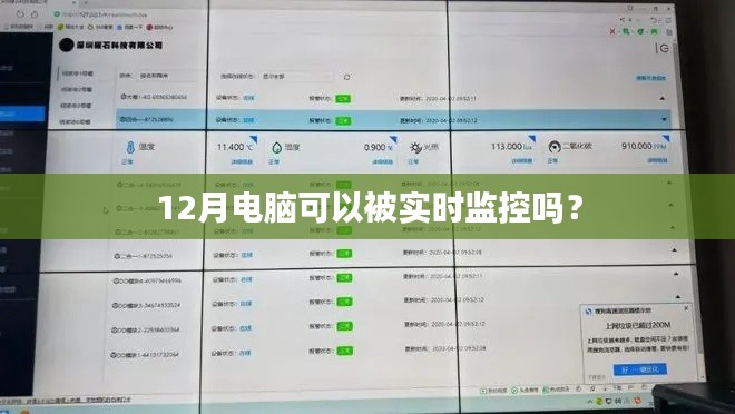 电脑实时监控，12月能否实现？