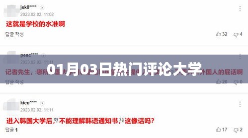 01月03日热门评论大学大揭秘！