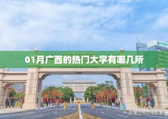 广西一月份热门大学榜单