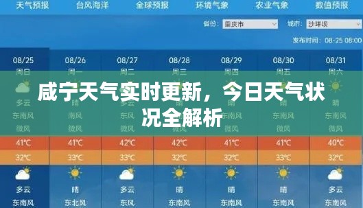 咸宁天气实时更新，今日天气状况全解析