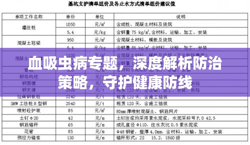 血吸虫病专题，深度解析防治策略，守护健康防线