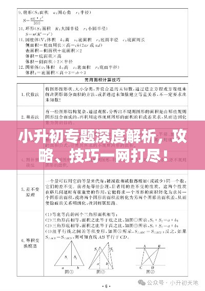 小升初专题深度解析，攻略、技巧一网打尽！